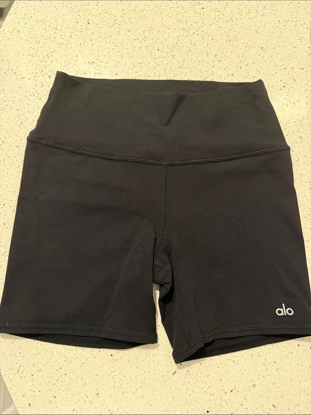 ALO Yoga Black High-Rise Bike Shorts